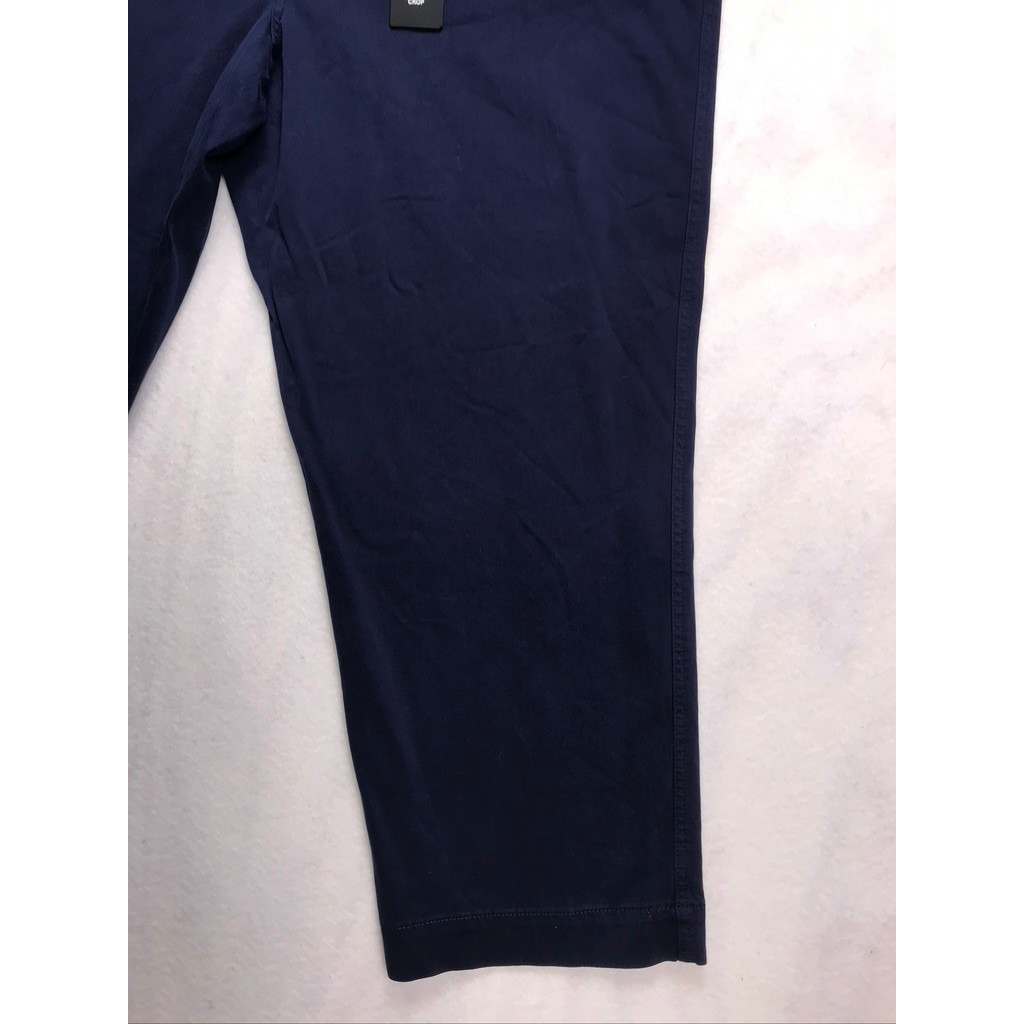 Liverpool Los Angeles Navy Blue Wide Leg Crop Pants Womens Size 16 Stretch Twill — image 7 of 8